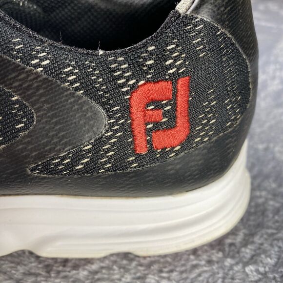 Footjoy Mens SuperLites XP Golf Shoes Spikeless Black Synthetic Size 9M - Picture 3 of 9
